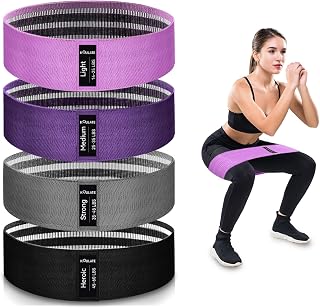 3 Levels Exercise Bands, Workout Fabric Resistance Bands for Women and Men
