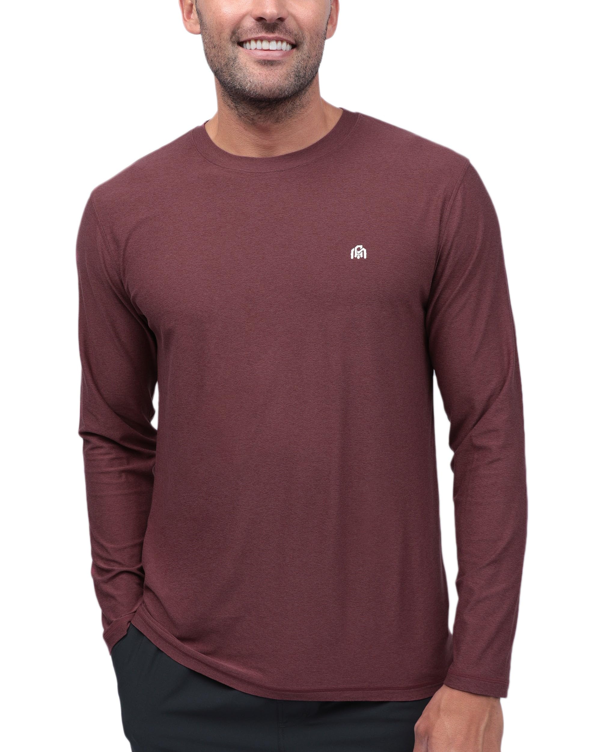 INTO THE AM Men's Performance Dri-Fit Long Sleeve Athletic Gym Shirt for Men S-3