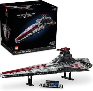 LEGO Star Wars Venator-Class Republic Attack Cruiser, Ultimate Collector Series Building Set for Adults with Captain Rex Minifigure, Star Wars Gift, The Clone Wars Activity for Stress Relief, 75367