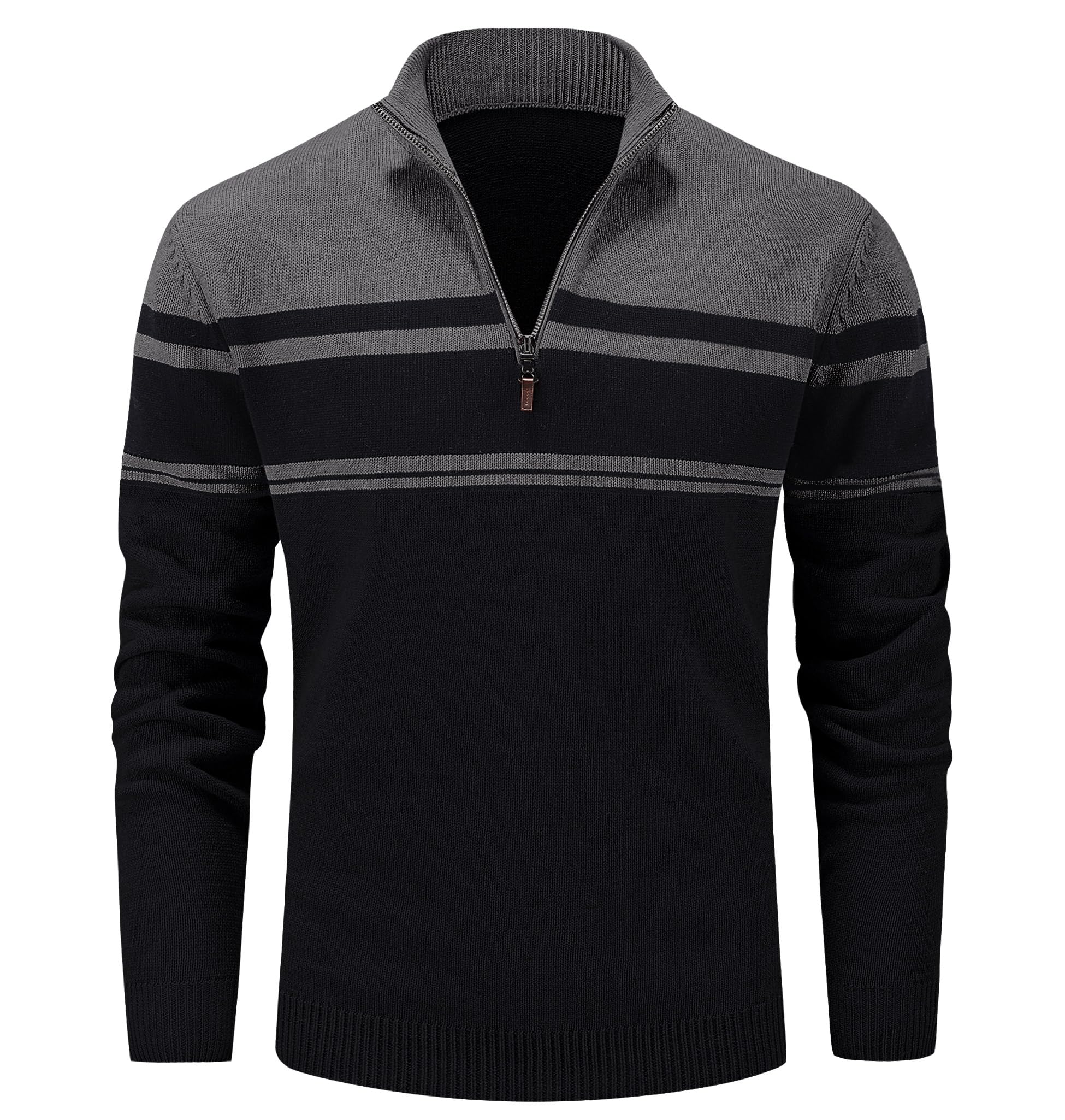 MAGCOMSEN Maglioni Uomo Quarter Zip Inverno Cotone Casual Pullover Maglione