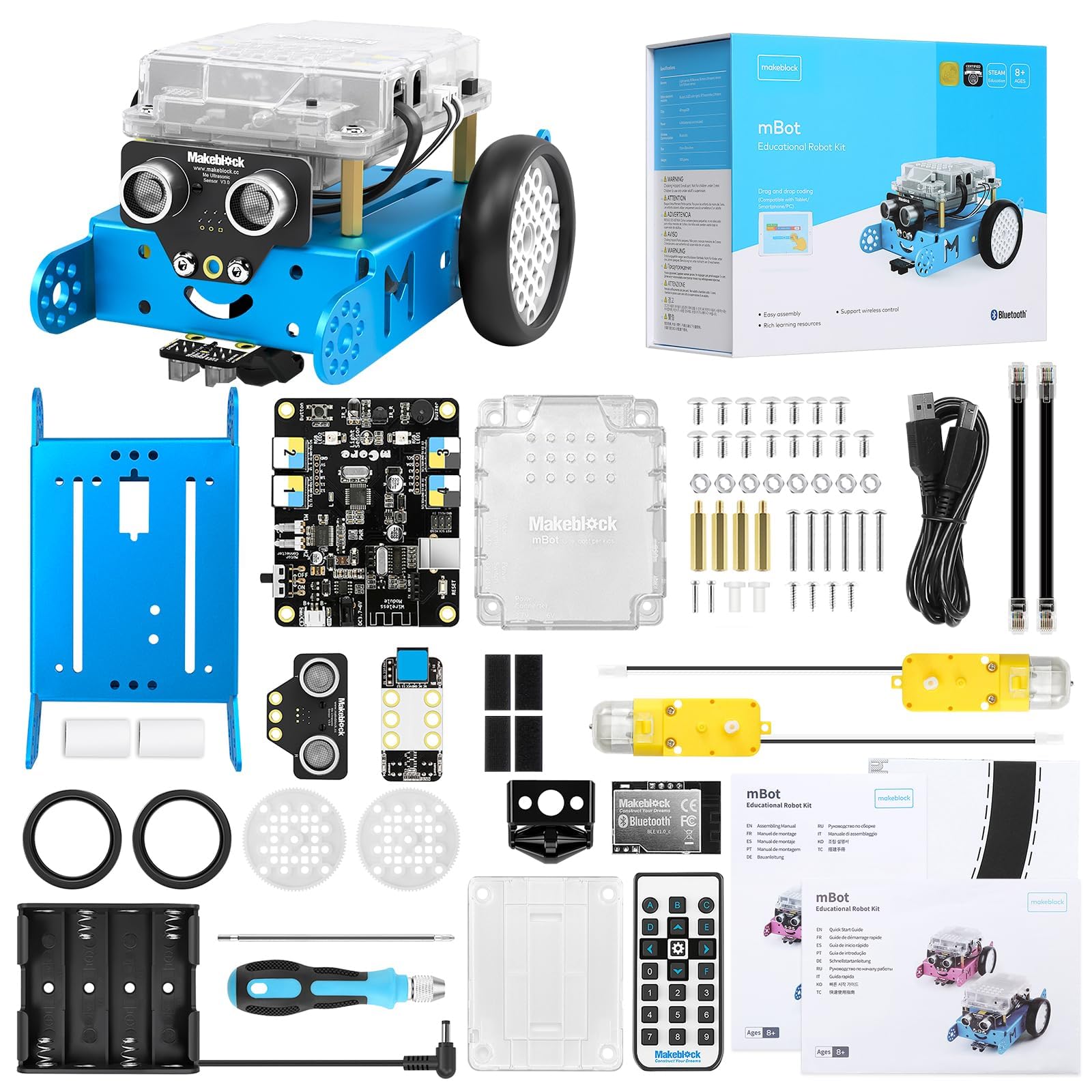 Makeblock mBot STEM Projects for Kids Ages 8-12, Coding Robot Kit Learning & Edu