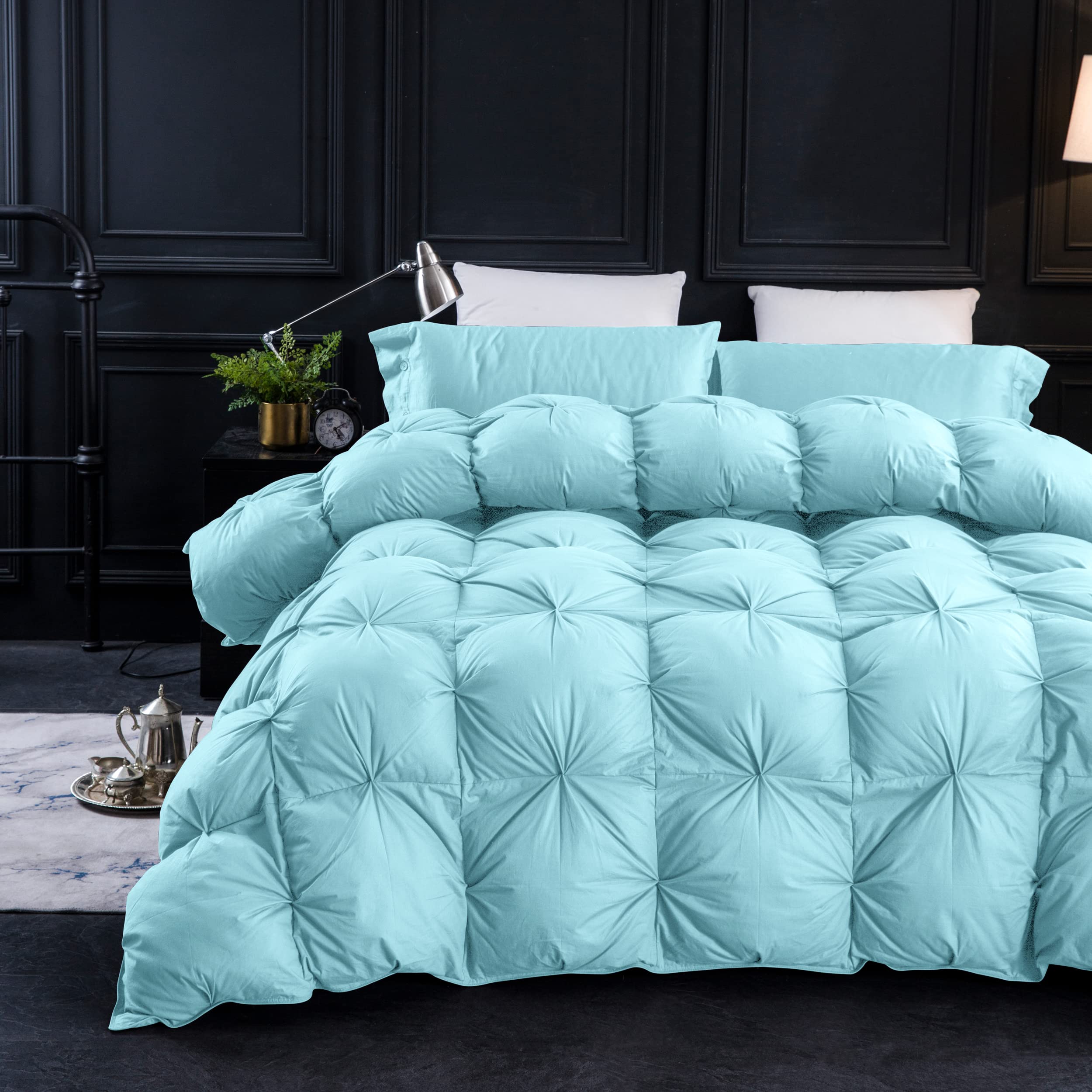 Three Geese Goose Down Comforter Queen Size 750+ Fill 1200TC 100% Cotton All Sea