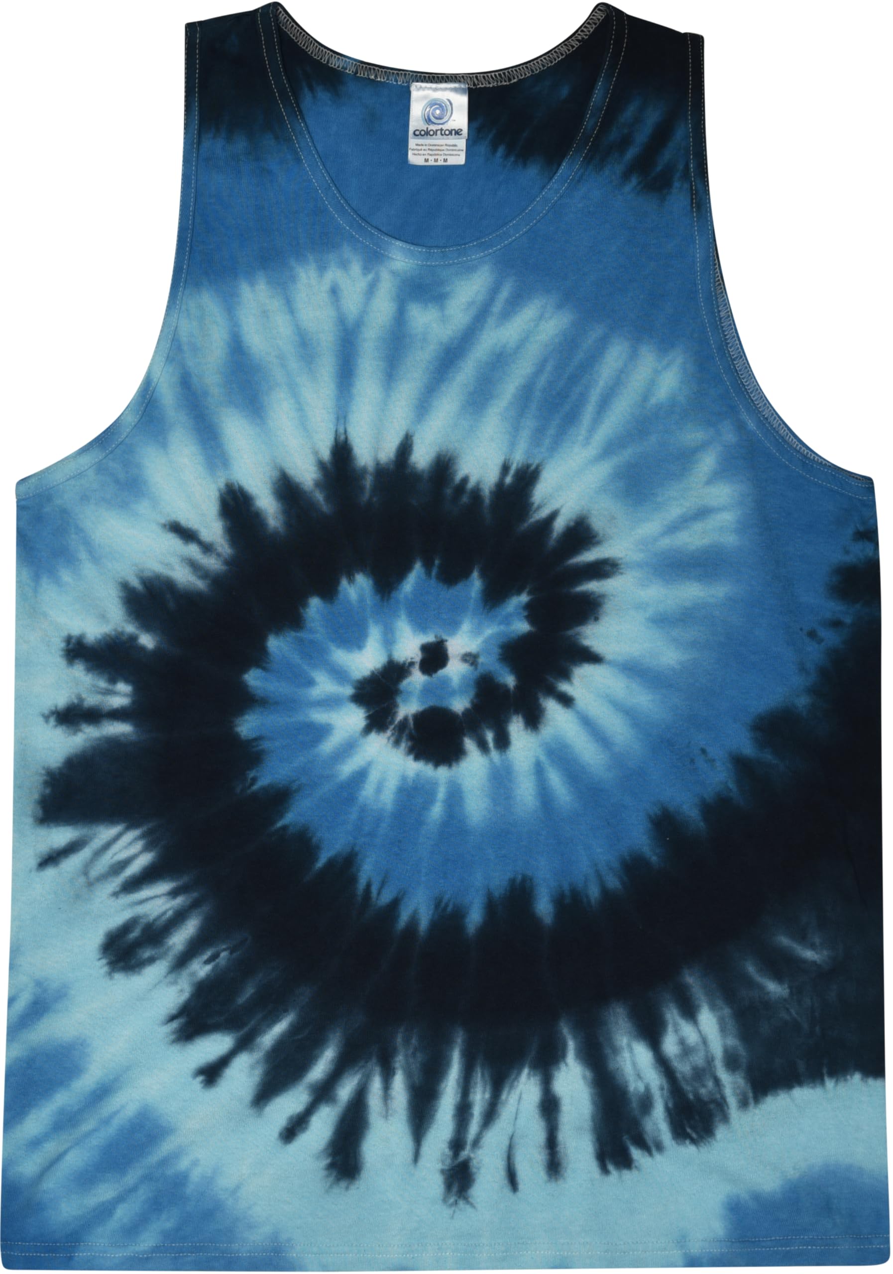 Colortone Unisex Tie Dye Tank Top - Beach Tank Tops for Women and Men - Sleevele