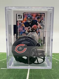 Chicago NFL Helmet Shadowbox w/Walter Payton card