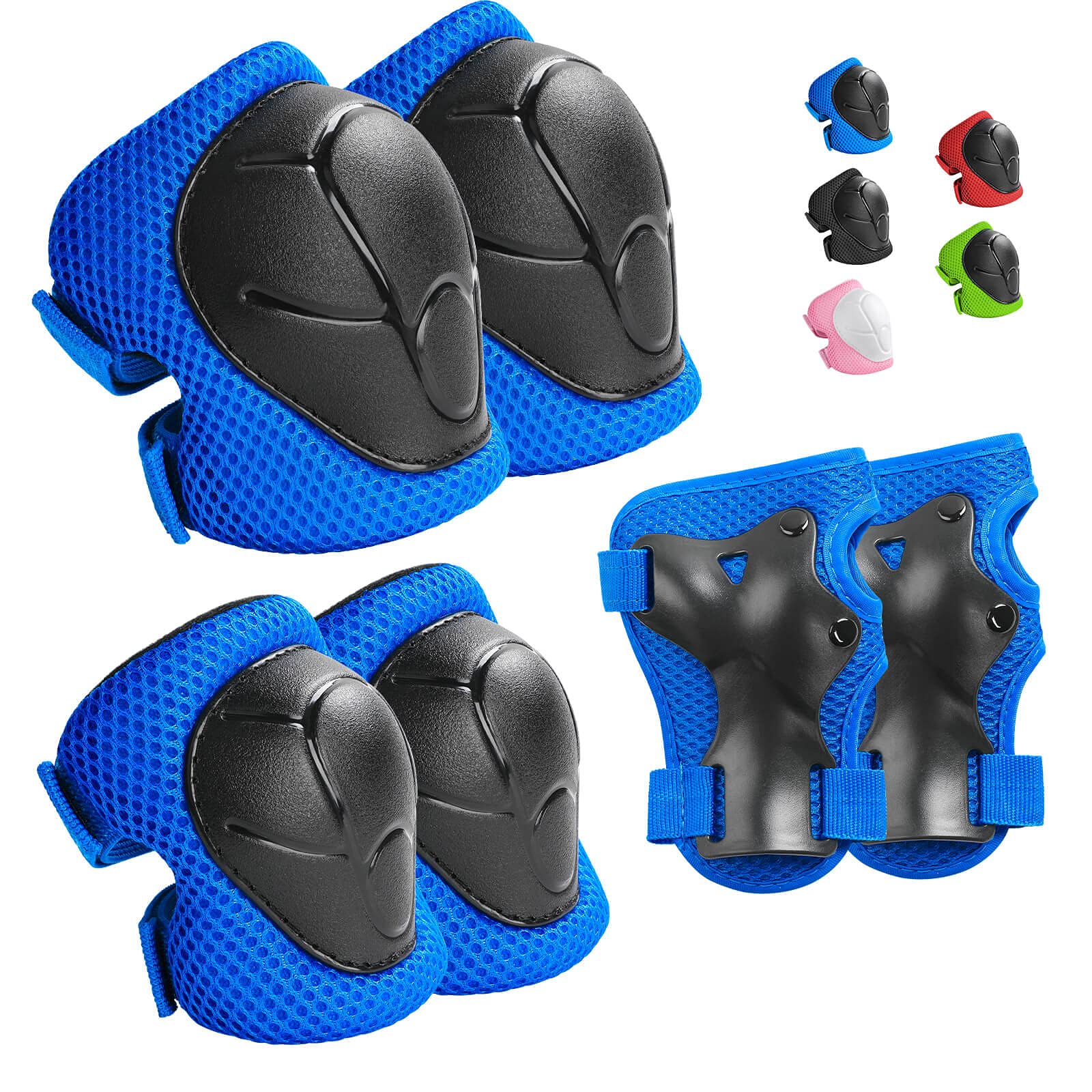 Wemfg Kids Protective Gear Set Knee Pads for Kids 3-14 Years Toddler Knee and El