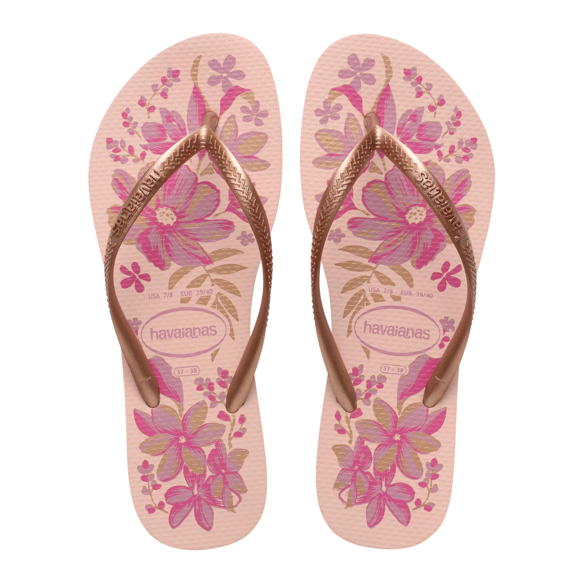 Havaianas Kids Slim Print Womens Flip Flops