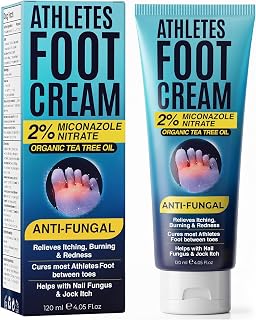 Athletes Foot Cream Antifungal for Cracked Heels, Dry Skin & Itchy Feet
