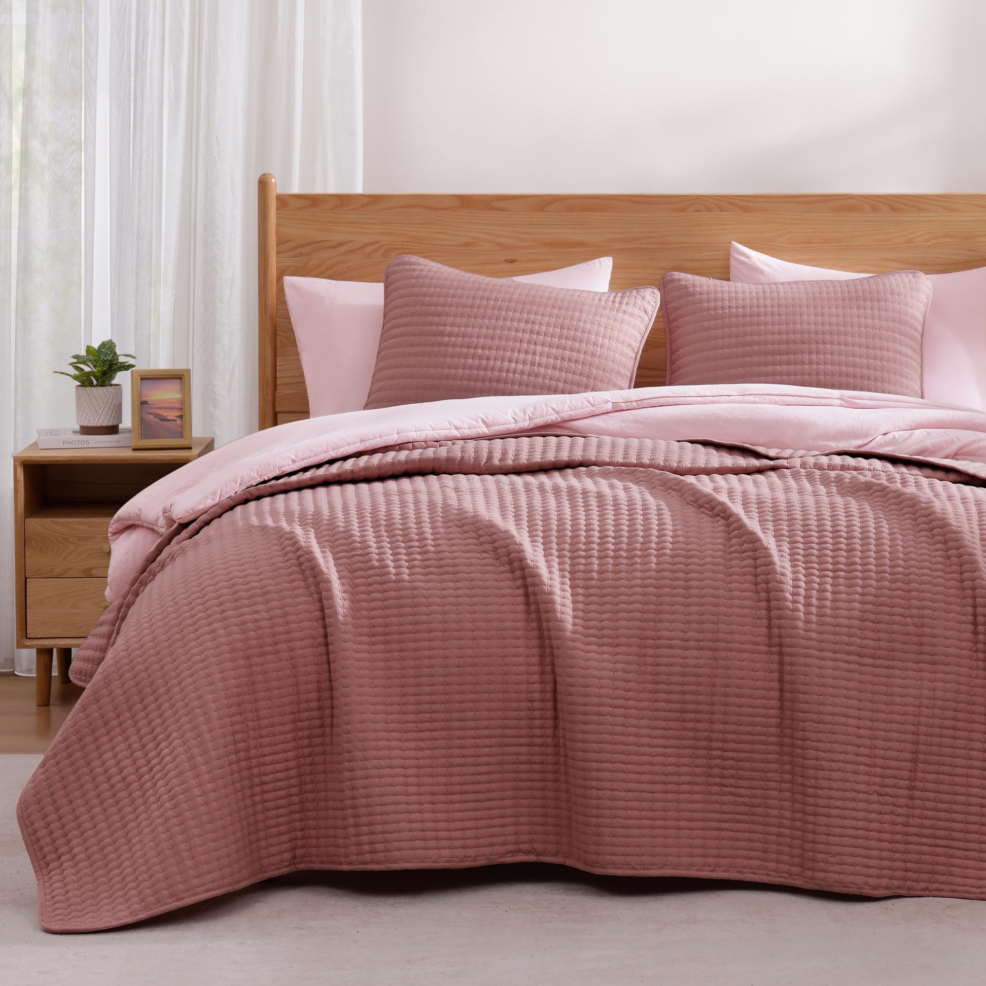 Queen Quilt-Lightweight Bedspreads Rose Red Queen Size Quilt Bedding Set
