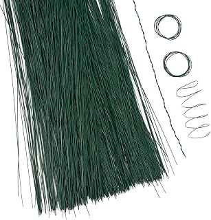 Royal Imports Bulk Green Cut Paddle Wire, 12" Stems, 24 Gauge, 400 pcs | Floral Arrangements, Florist Supplies, Jewelry, Gift, Crafts, Wreath Making, Flower Garland, Plant Garden Ties, Bouquet Wrap
