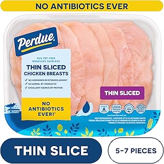 Perdue Thin Sliced Boneless Skinless Chicken Breast, 1 EA