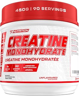 TC Nutrition Creatine Monohydrate Powder 5g - 90 Servings - Pure Creatine Powder for Increased Strength, Muscle Growth, Improved Endurance and Performance - Post Workout Muscle Builder For Men & Women - Unflavoured - Proudly Canadian