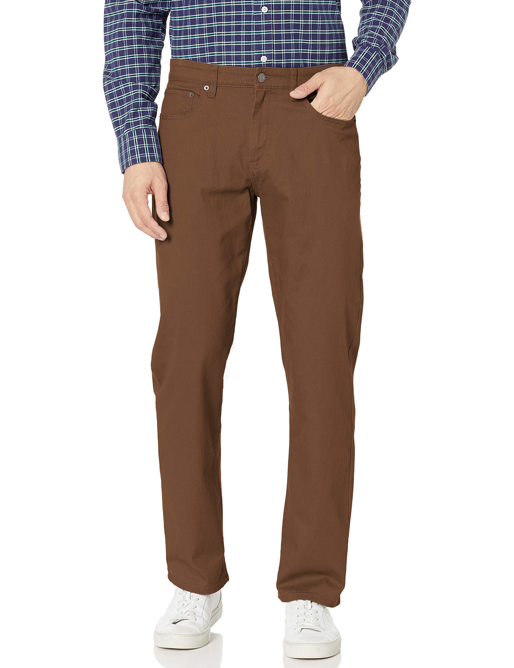 Amazon Essentials Men's Sporty Fit 5-Pocket Stretch Twill Pant (Available in Big