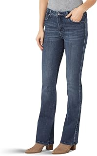Wrangler Plus Retro Mae Women's Mid Waist Stretch Jeans with Boot Cut