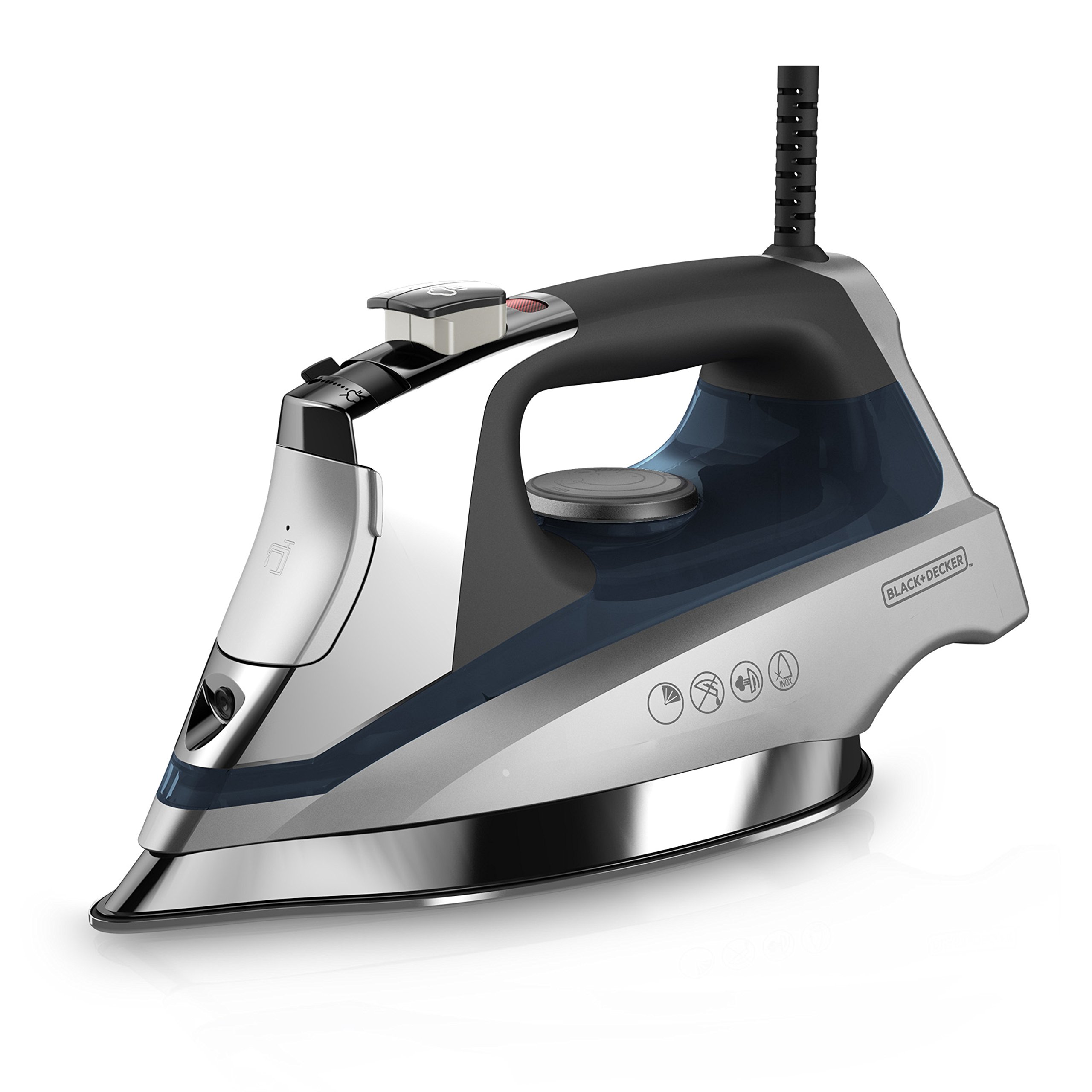 BLACK+DECKER Allure Professional Steam Iron for Clothes | Powerful steam iron wi