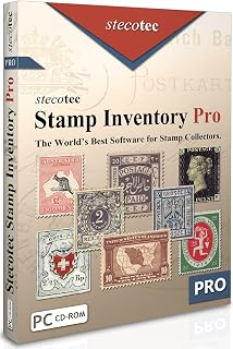Stamp Collecting Software: Stecotec Stamp Inventory Pro - Collection Management for Stamps and Accessories - Philately Program for Collectors - Digital Organiser / Album -
