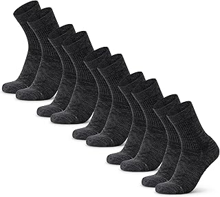 DANISH ENDURANCE Hiking Light Socks, Thin, Climbing Socks, Merino Wool, Blister Prevention, Lightweight, For Summer, Breathable, Antibacterial, Odor Resistant, Sweat Absorbent, Quick Drying, Sports