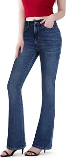 FLYING BANANA Women's Totally Shaping Curvy Stretchy Bootcut Flare Denim Jeans