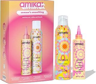 amika the shield anti-humidity spray | lightweight, invisible heat protection spray, contains UV filters, for smooth, frizz free hair