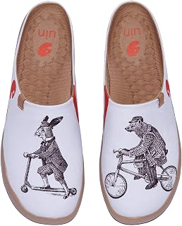 UIN Uinsex Women‘s Men’s Colorful Slippers Slippers Lightweight Slip On Loafer Flat Art Travel Painted Shoes