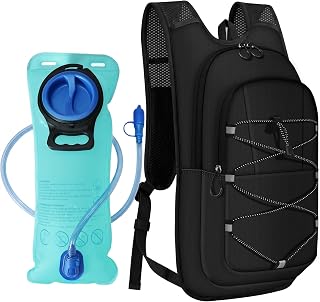 MIYCOO Hydration Backpack - Hiking Water Backpack with 2L Water Bladder | Running Hydration Vest Backpack for Men Women, Lightweight Hydration Pack for Hiking, Cycling, Climbing