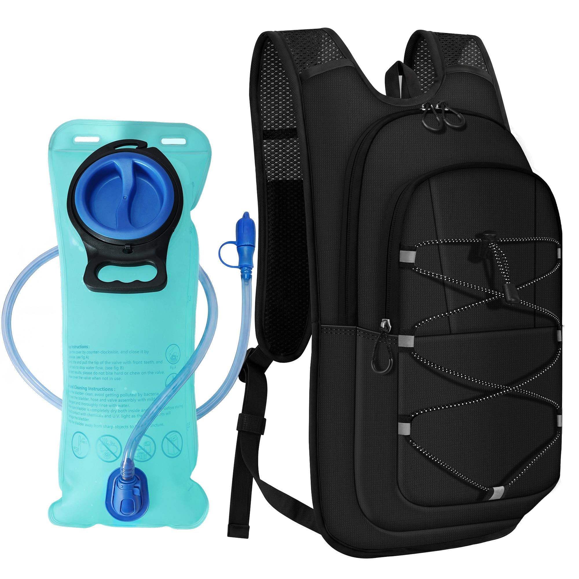MIYCOO Hydration Backpack - Hiking Water Backpack with 2L Water Bladder | Runnin