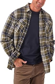 Wrangler Authentics Long Sleeve Sherpa Lined Shirt Jacket Button Down Shirt Men
