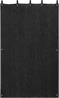 VEVOR Sound Dampening Blankets, Soundproof Curtains with 80 x 48 in, Soundproof Blanket with Grommets, Studio Grommeted Blanket, for Window, Door, Light Blocker, Music Recording, Black