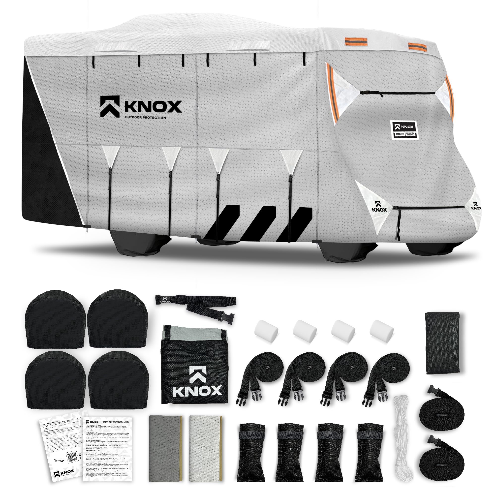 KNOX 2nd Gen Class C RV Cover, Anti-Tear APEX Fabric, Fits Class C RVs, Travel T