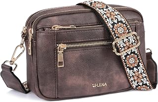 Telena Crossbody Purse for Women Small Crossbody Bags Trendy Vegan Leather Shoulder Handbags with Adjustable Strap