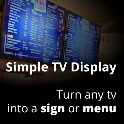 Simple TV Display (No Sleep Webpage TV)