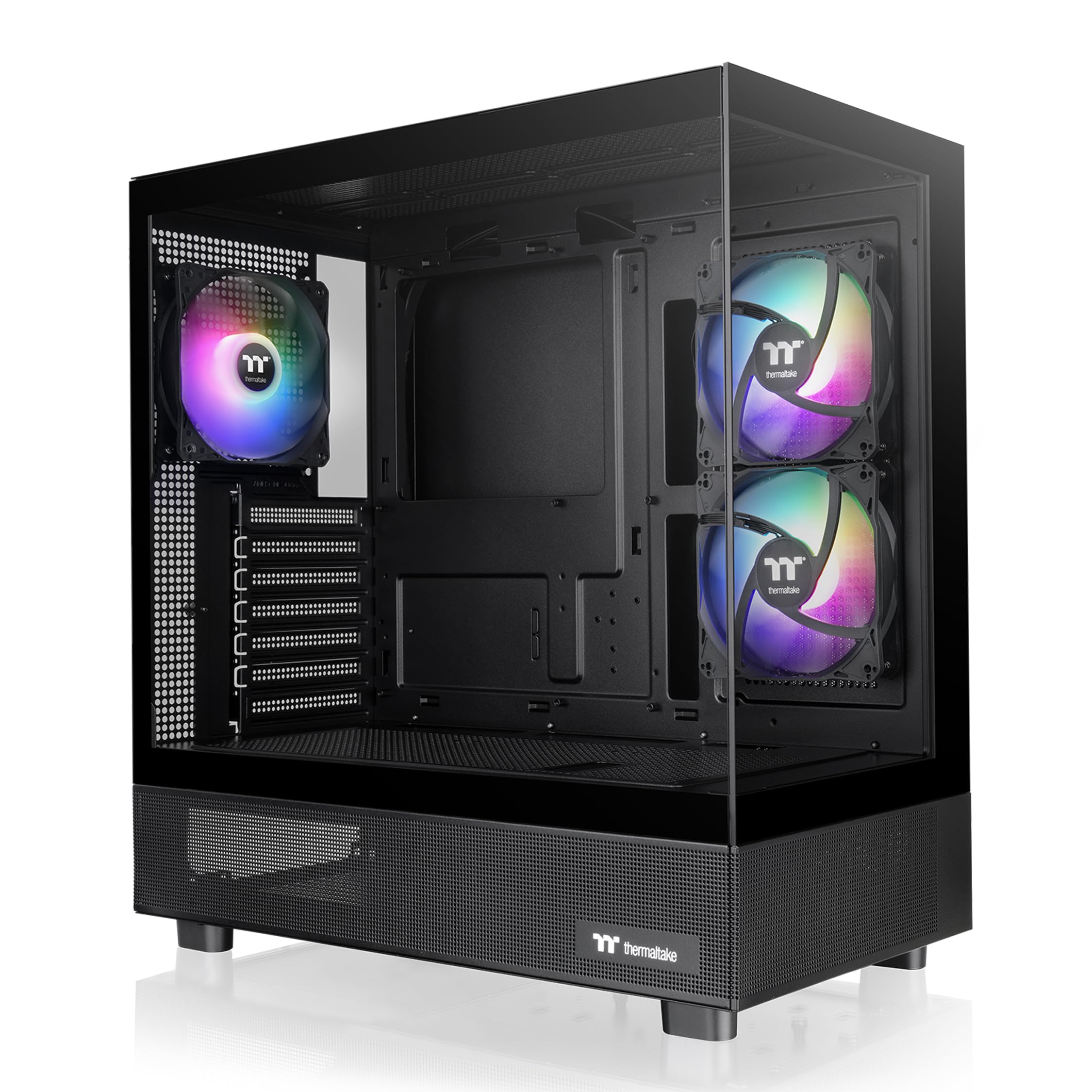 Thermaltake View 270 Plus TG ARGB Black Mid Tower E-ATX Case; 3x120mm ARGB Fans 