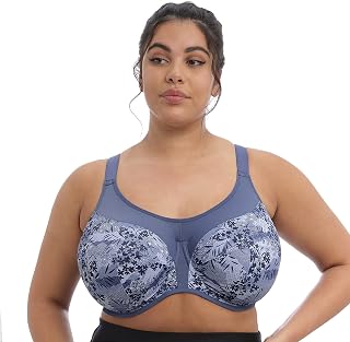 Elomi Morgan Women's Underwire Banded Bra with Stretch Lace Bra (Pack of 1)