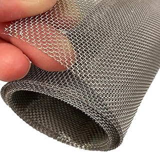 304 Stainless Steel Wire Mesh Screen, 15.7 X 59 Inches, 1mm Hole 20 Mesh | No Rust and Sturdy, Easy to Cut, Heat-Resisting Metal Mesh for Vent, Window Screen Mesh, Cage, Filter Mesh, DIY Projects, etc