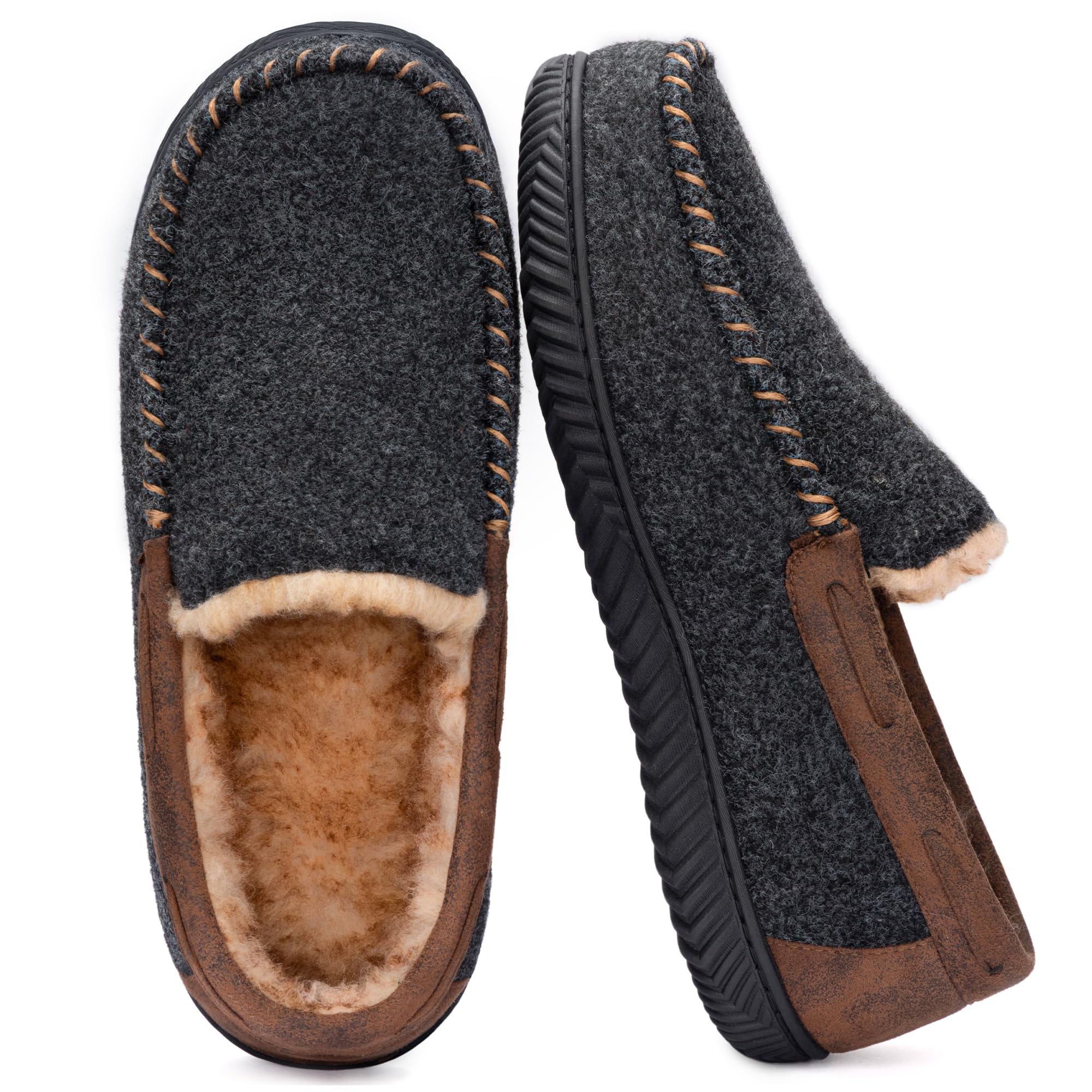 RockDove Men's Hearthfire Memory Foam Moc Slipper