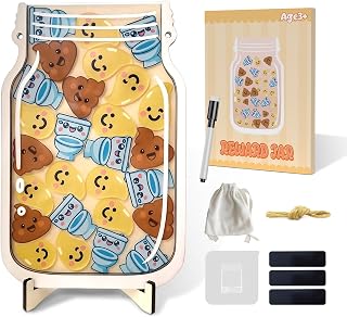 Yoink Potty Training Reward Jar with 27 Fun Tokens, Potty Training Stickers for Toddlers Boys and Girls, Home School and Classroom Essential Tool for Good Behavior Management
