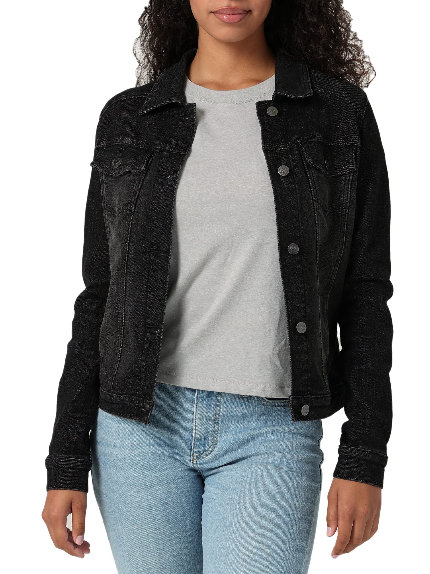Riders by Lee Indigo Women's Denim Jacket Button-Down Shirt