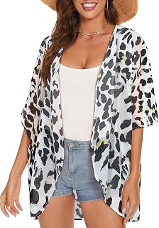 JOELLYUS Women Summer Dress Casual Beach Dress Floral Spaghetti Straps Wide Pocket Dress