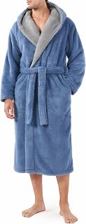 DAVID ARCHY Mens Soft Fleece Long Bath Robe