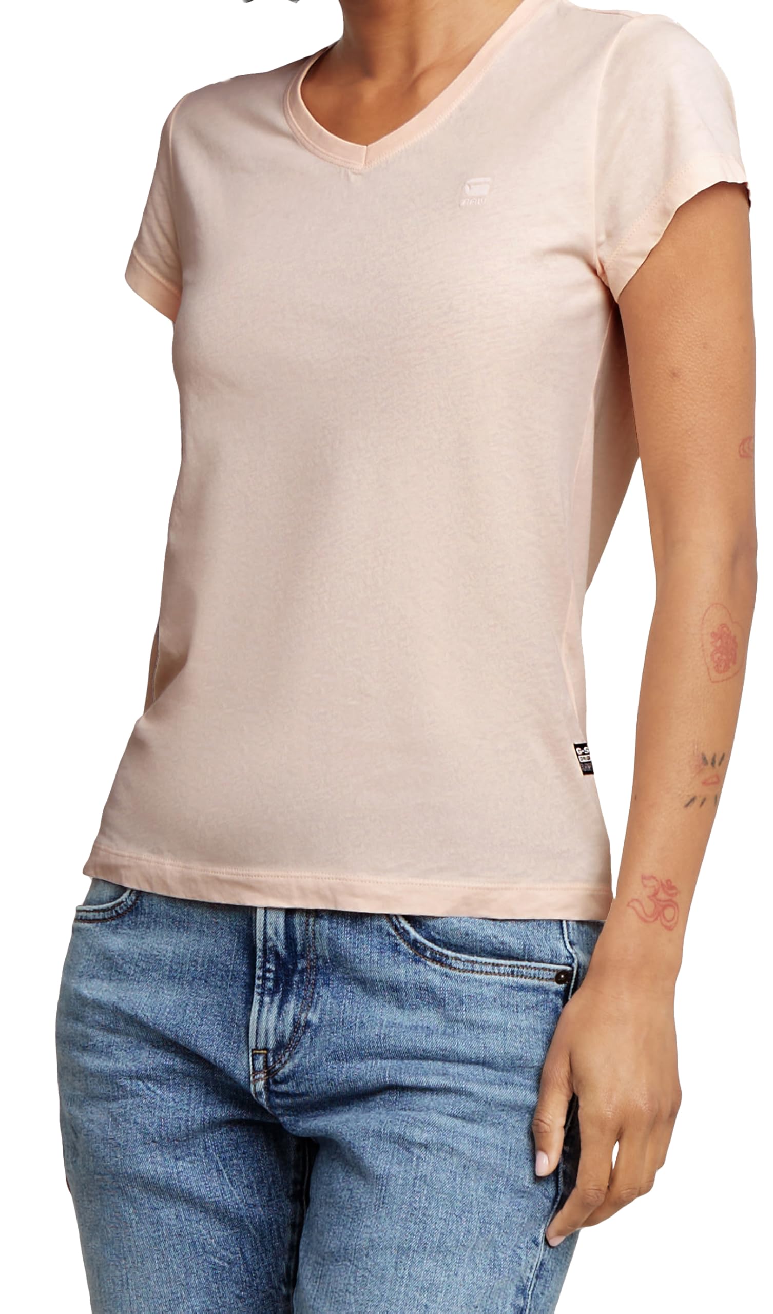 G-Star Eyben Women's Slim V-Neck Top 2.0 T-Shirt (Pack of 1)