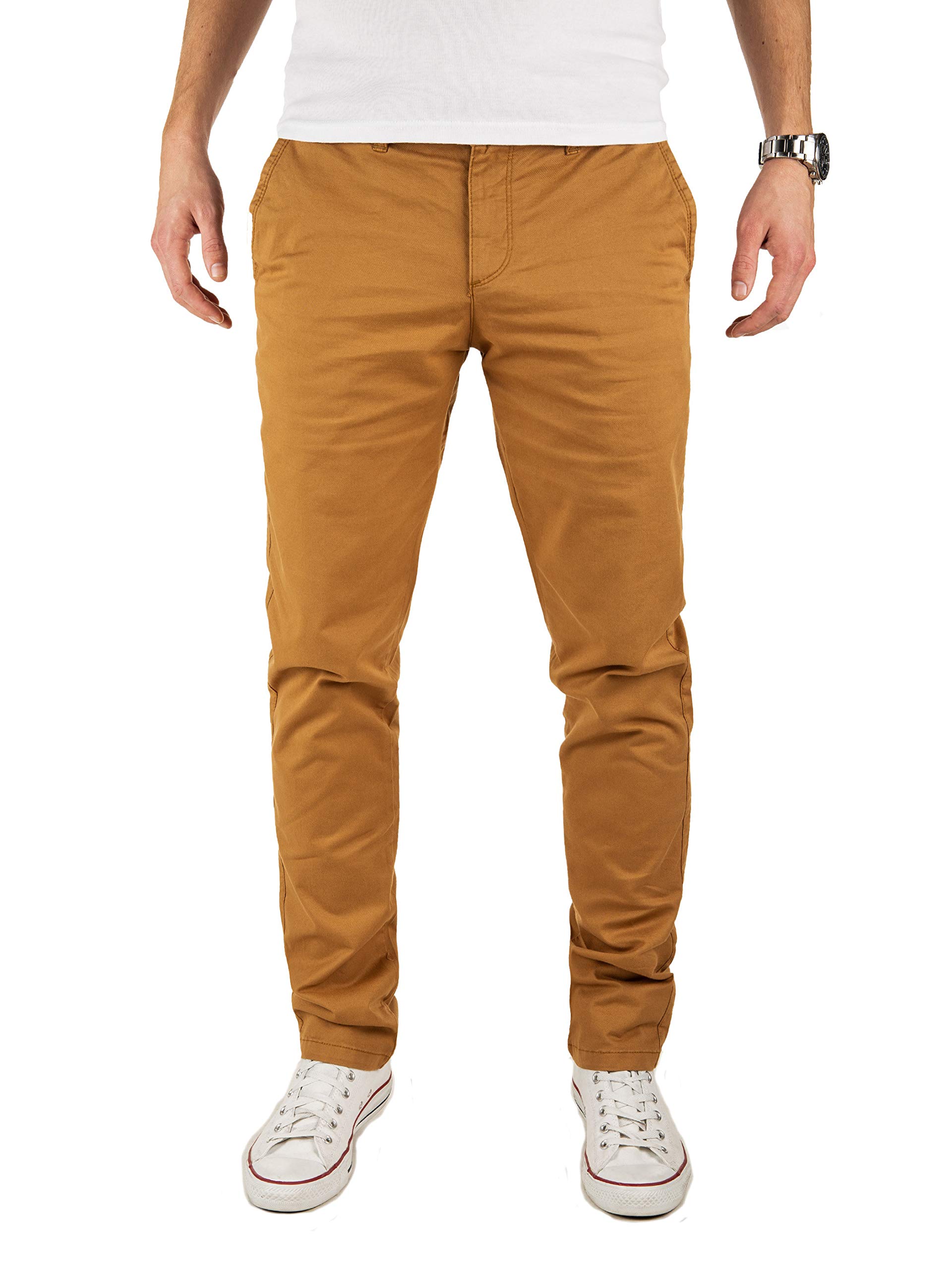 YZB Yazubi Men's Tech Chino Trouser – Slim Fit, Model: Kyle, Chino Trousers Jean