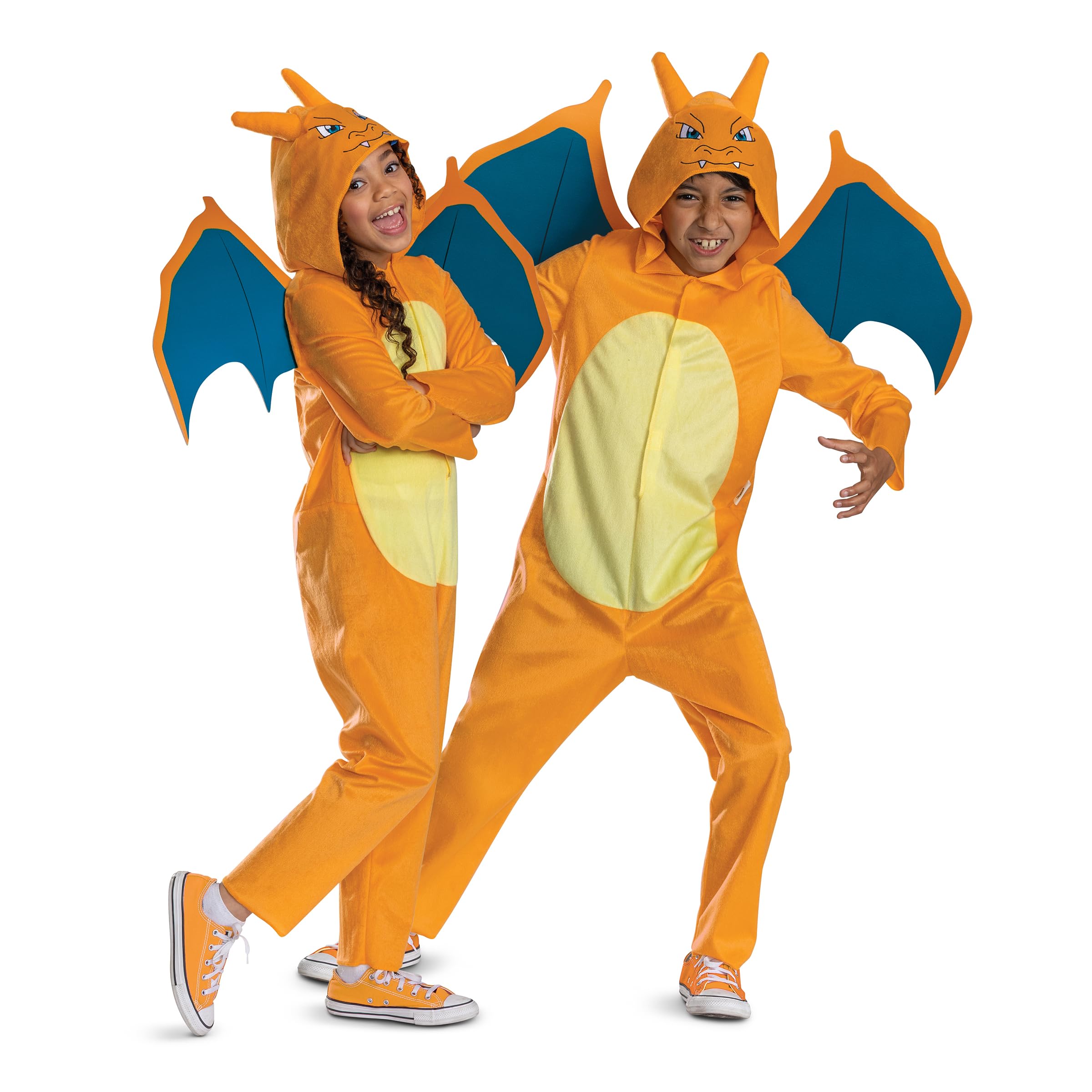 Disguise Pokemon Charizard Costume for Kids, Official Charizard Pokemon Hooded J