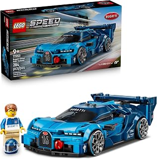 LEGO Speed Champions Bugatti Vision Gran Turismo Hyper Sports Car 77253 | Building Toys for Boys & Girls, Ages 9+, Toy Race Car for Pretend Play, Driver Minifigure, 284 Pieces, Gift for Birthdays