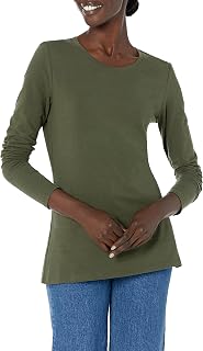 Amazon Essentials Women's Classic Fit Long Sleeve Crew Neck T-Shirt (Available in Plus Size)
