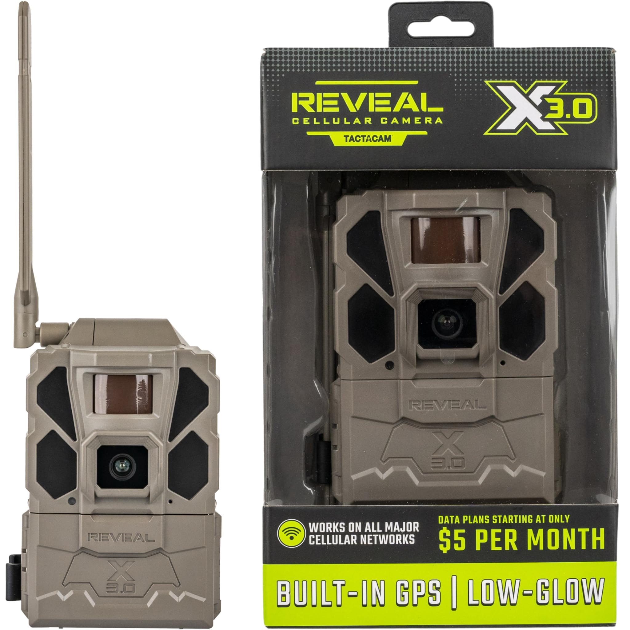 TACTACAM Reveal X 3.0 Cellular Trail Camera, Night Vision, Waterproof | 4K photo