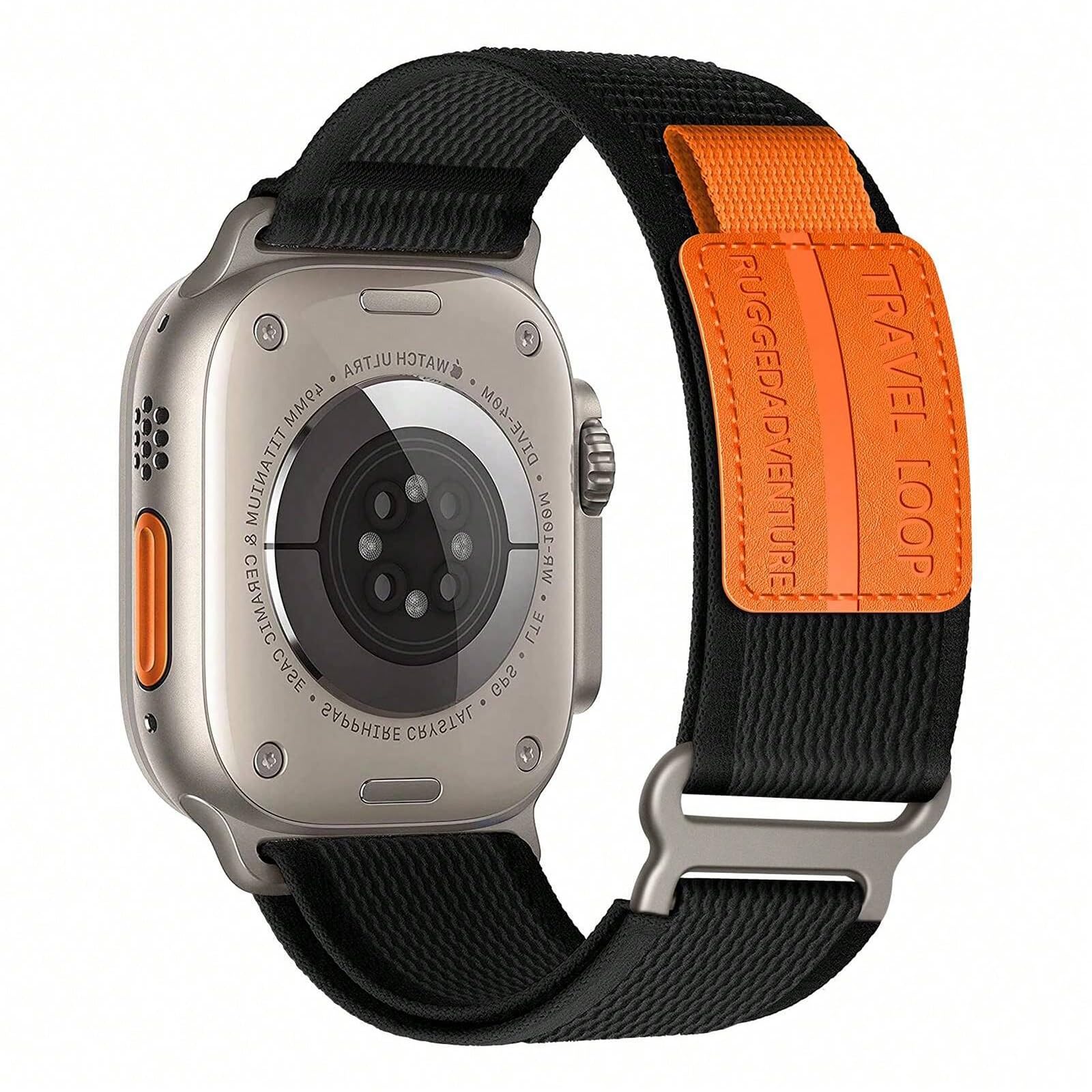 Trail Loop Braided Nylon Apple Watch Ultra 2 Compatible Band 49mm 45mm Stretchy 