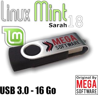 Linux Mint 18 Live AIO (All in One) - AIO (all in one) - 32 & 64 bits - USB 3.0 memory stick - 16 Go