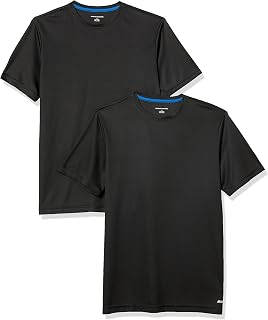 Amazon Essentials Men's Active Performance Tech Running Gym T-Shirt (Available in Big & Tall), Pack of 2
