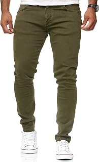 RED BRIDGE Men's Slim Fit Jeans Cotton Trousers Wide Range of Colours Casual Stretch