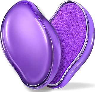 GABOX Nano Glass Pro Foot File, Feet Callus Remover, Dead Skin Exfoliator | Heel & Foot Scrubber, Pedicure SPA Tool for Women & Men, Removedor de Callos en Los Pies, Crystal Purple