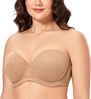 DELIMIRA Women's Strapless Underwire Bra
